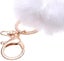 Real Rabbit Fur Pompom Key Ring Soft Touch Guaranteed White Carousel 3