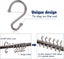 nickel 12 Pack Metal S Shaped Rust Resistant Hooks For Shower Curtains Kitc Carousel 3