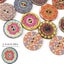 100pcs 25mm Buttons 1 Inch Wooden Buttons Assorted Vintage Wooden Flower But Carousel 2
