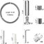 5 Meters Set Of Wall Mounted Curtain Rods For Art Display Stainless Steel For Carousel 2