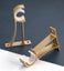 Gold 4pcs Aluminum Alloy Single Hole Curtain Rod Brackets Curtain Rod Ceiling Carousel 3