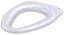 BESTCARE Seat Cover, Elongated, Closed Front, White 55AF72 Carousel 1