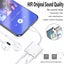 Apple Mfi Certified:headphone Adapter For Iphone2 In 1 Lightning To Audio Aux Carousel 3