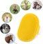 Rose Red Blue Dog Bath Brush Cat Comb 2 Pieces Silicone Rubber Dog Grooming Pu Carousel 4