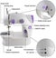 Portable Mini Sewing Machine With Light And Foot Pedal Adjustable Speed Carousel 3