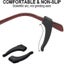 3 Pairs Anti-slip Glasses Ear Hook Silicone Glasses Holder Temple Tip Holder A Carousel 3