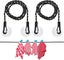 Travel Clothesline 2 Piece Portable Retractable Suction Cup Clothesline Cloth Carousel 1
