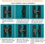 180 Lighted Sliding Interior Door Latch Lock Toggle Door Hook Latch Anti-the Carousel 4