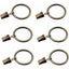 Set Of 30 Bronze Curtain Rings With Clips/heavy-duty Decorative Metal Drape Cl Carousel 1