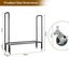Steel Firewood Log Rack with Wheels Carousel 3