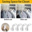 20 Hanger Connection Hooks Save Space white Magic Hook Wardrobe Organizatio Carousel 4