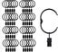 40 Pieces Openable Metal Curtain Clip Rings Easy Open And Close Inner Diamet Carousel 1