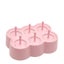 Pink-rectangular 6 Silicone Ice Molds Kids Diy Mini Popsicle Molds Homemade Po Carousel 1