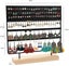 Jewelry Organizer 144 Holes black With Wooden Base Hanging Earring Holder Carousel 3