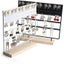Jewelry Organizer 144 Holes black With Wooden Base Hanging Earring Holder Carousel 5