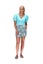 Amaya Miriam V Neck Top Teal Carousel 3
