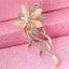 Cat's Eye Brooch For Women Chic Wedding Bouquet Brooch Carousel 4