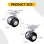 Wheels Heavy Duty Small Swivel Trolley Furniture Caster Wheel Diameter: 51mm Carousel 3