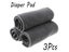 3pcs/lot Bamboo Charcoal Adult Diapers 5 Layer Microfiber Inserts Cloth Nappies Carousel 1