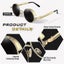Vintage Round Polarized Steampunk Sunglasses gold Frame And Black Film For M Carousel 3