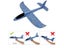 Outdoor 35cm Hand Throwing Plane Toys For Boys Foam Hand Launch Glider Aircraft Carousel 4