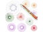 1PC Spirograph Ruler With Interlocking Gears Wheels Painting Accessories Carousel 4