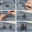 6 Pairs Of Adjustable Jeans Button Pins dark Gray Cute Bear Jeans Buttons F Carousel 3
