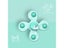 1pcs Suction Cup Fidget Spinner Toys Release Stress And Anxiety Kids Sensory Carousel 6