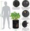 3 Pack Of 10 Gallon Planting Bags With Harvest Window Potato Planting Bags W Carousel 4