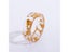 Design Gift Box Included Fashion Couples Gold And Silver Foil Ring Resin Ring Carousel 5