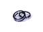 Design Gift Box Included Fashion Couples Gold And Silver Foil Ring Resin Ring Carousel 6