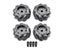 4pcs 60MM High Hardness Plastic Omni-directional Mecanum Wheel With TT Motor Carousel 4