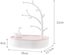Jewelry Tree Stand Ring Hanger Plate Earring Tray Jewelry Display Storage Stor Carousel 5