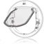 Dog Door Window Door Round Clear Flap Door With 4 Way Lock Liner Kit For Cat Carousel 1