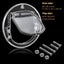 Dog Door Window Door Round Clear Flap Door With 4 Way Lock Liner Kit For Cat Carousel 2
