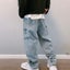 Prints Jeans Men 2023 New Streetwear Baggy Wide Leg Jeans Korean Carousel 3