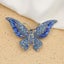 Rhinestone Butterfly Brooch Pin Blue Color Butterfly Brooches For Women Girls Carousel 1