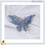 Rhinestone Butterfly Brooch Pin Blue Color Butterfly Brooches For Women Girls Carousel 4