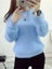 Winter Imitate Mink Hot Fleecing Female O-neck Long Puff Sleeve Carousel 2