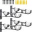 4 Drapery Rod Brackets Heavy Duty Metal Curtain Rod Bracket Double Curtain Ro Carousel 1