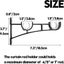 4 Drapery Rod Brackets Heavy Duty Metal Curtain Rod Bracket Double Curtain Ro Carousel 2