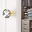 10 Pieces Door Knobs Handles Transparent Diamond Crystal Glass Doors Cabinet D Carousel 3
