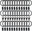 50 Pack Heavy Duty Metal Ring Curtain Clips For Decorative Vintage Rust Resist Carousel 1