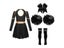 Kids Girls Cheerleader Costume Halloween Cheerleading Dress With Pom Poms Bow Carousel 5