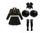 Kids Girls Cheerleader Costume Halloween Cheerleading Dress With Pom Poms Bow Carousel 7