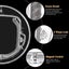 Dog Door Window Door Round Clear Flap Door With 4 Way Lock Liner Kit For Cat Carousel 4
