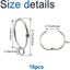 16 Pack 4cm Inner Diameter Metal Open Curtain Rings With Decorative Window Gro Carousel 2