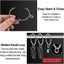 16 Pack 4cm Inner Diameter Metal Open Curtain Rings With Decorative Window Gro Carousel 4
