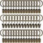 50 Pack Metal Curtain Rings With Clips Hanger Clips Curtain Clips 1.25 Id Carousel 1