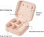 3 Piece Women's Travel Small Jewelry Box Organizer Portable Mini Travel Jewel Carousel 5